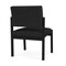 Lesro Lenox Steel Armless Guest Chair, Black Seat, Black Back, 22.5 W 24.5 L 32 H, No Arms LS1102 - alternate 2